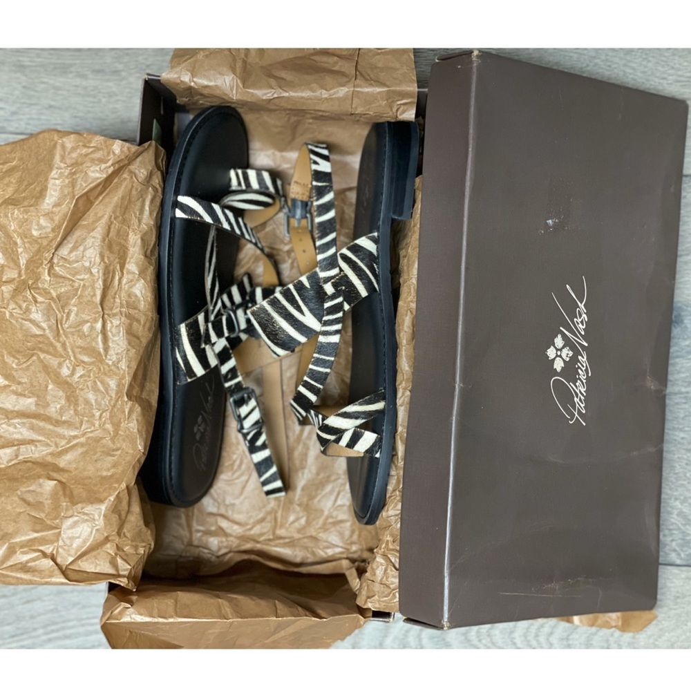 Patricia Nash Fidella Zebra Sandals Size 8.5 - Picture 7 of 8